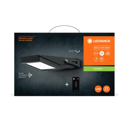 LEDVANCE LED solární reflektor ENDURA Flood Solar 10 W 4000 K 4058075762350