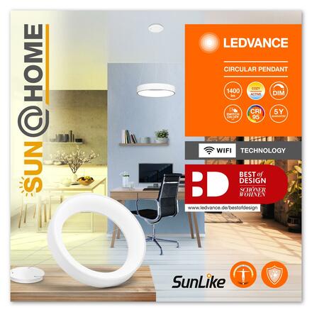 LEDVANCE SUN@HOME Circular bílé závěsné svítidlo 4058075762725