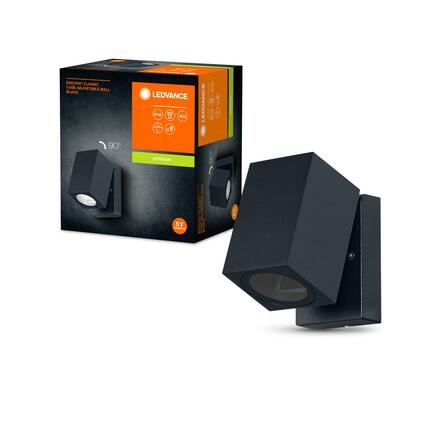 LEDVANCE venkovní nástěnné svítidlo ENDURA Classic Cube Adjustable Wall černá 4058075763562