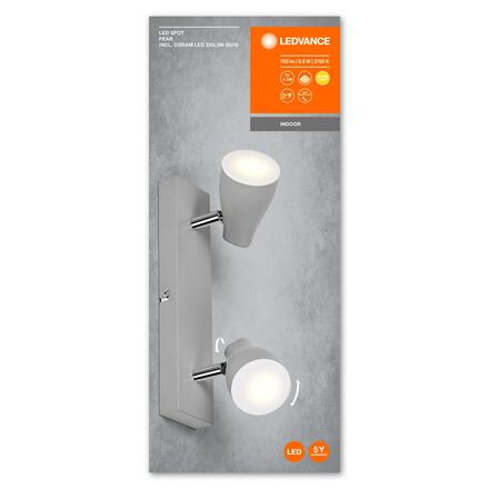 LEDVANCE bodové svítidlo LED Spot Pear 2 x 4.3W 2700K GU10 4058075826519