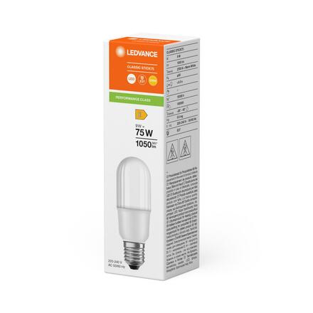 LEDVANCE LED CLASSIC STICK 75 P 9W 827 FR E27 4099854057175