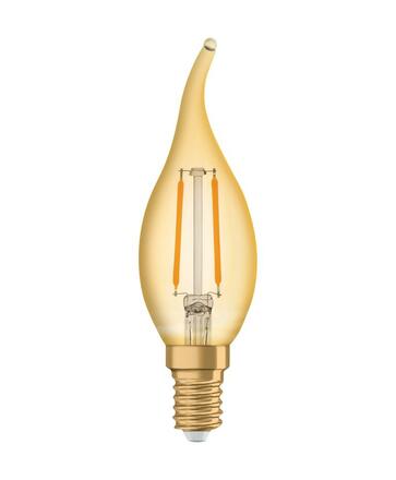 LEDVANCE Vintage 1906 Classic BA 12 Filament 1.5W 824 Gold E14 4099854091551