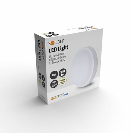 Solight LED venkovní osvětlení kulaté, 13W, 910lm, 4000K, IP54, 17cm WO745