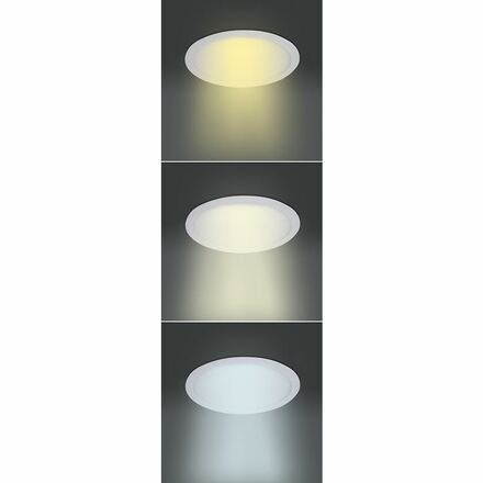 Solight LED mini panel CCT, podhledový, 12W, 900lm, 3000K, 4000K, 6000K, kulatý WD140