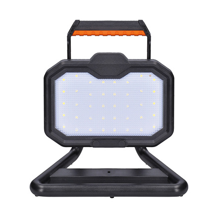 Solight LED reflektor 20W, přenosný, nabíjecí, 2000lm, oranžovo-černý WM-20W-RE