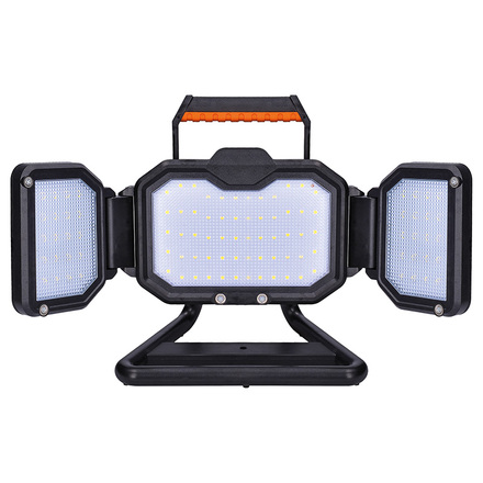 Solight LED reflektor 30W, přenosný, nabíjecí, 3000lm, oranžovo-černý WM-30W-RE