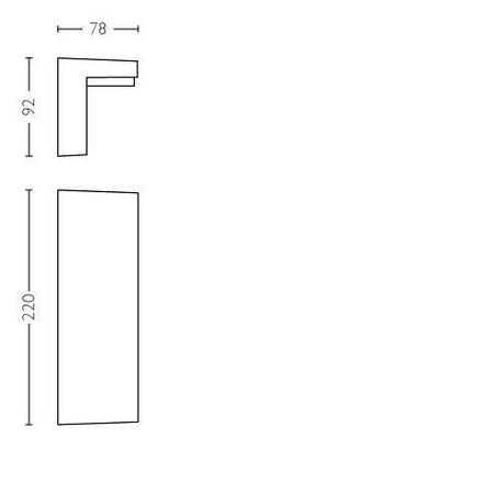 Philips NOV 2017 Bustan SVÍTIDLO NÁSTĚNNÉ VENKOVNÍ 2x4.5W 16483/93/P0