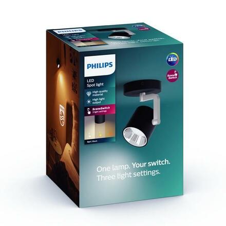 LED Bodové svítidlo Philips Byrl 50671/30/P0 1x4,3W černé s funkcí SceneSwitch černé