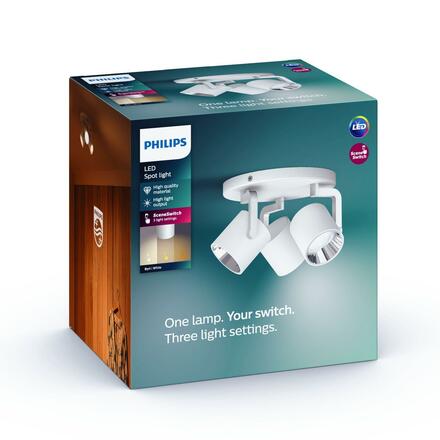 LED Bodové svítidlo Philips Byrl 50673/31/P0 3x4,3W bílé s funkcí SceneSwitch