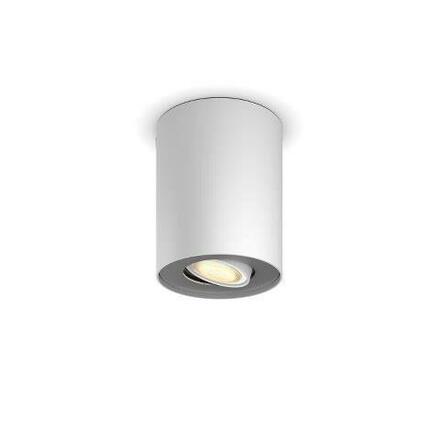 Hue White Ambiance Stropní bodové svítidlo Philips Pillar BT 8719514338487 LED GU10 1x5W 350lm 2200-6500K 230V, bílé s dálkovým ovladačem a Bluetooth