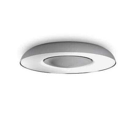 Hue LED White Ambiance Stropní svítidlo Philips Still BT 8719514341333 32W 2400lm 2200-6500K 240V, stříbrné s dálkovým ovladačem a Bluetooth