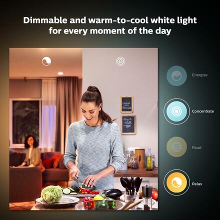 Hue Bluetooth LED White Ambiance set 3ks žárovek Philips 8719514342804 GU10 4,3W 350lm 2200-6500K stmívatelné