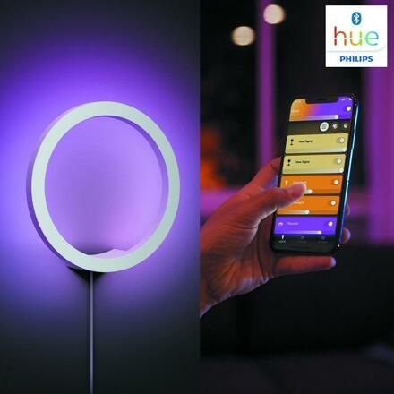 Hue Bluetooth LED White and Color Ambiance Nástěnné svítidlo Philips Sana 8719514343405 bílé 2000K-6500K