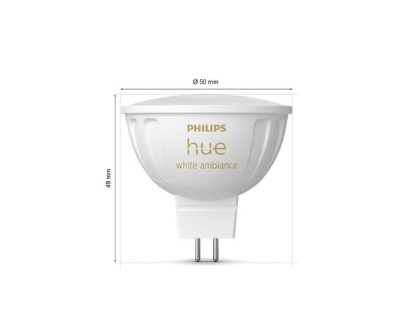 Philips HUE WA LED žárovka GU5,3 MR16 5,1W 12V 400lm 2200K-6500K IP20