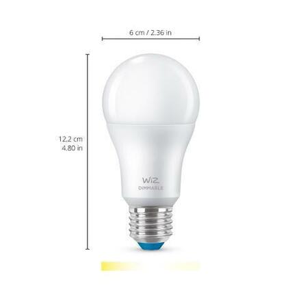 WiZ SET 2x LED žárovka E27 A60 8W (60W) 806lm 2700K IP20, stmívatelná