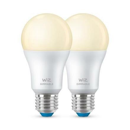 WiZ SET 2x LED žárovka E27 A60 8W (60W) 806lm 2700K IP20, stmívatelná