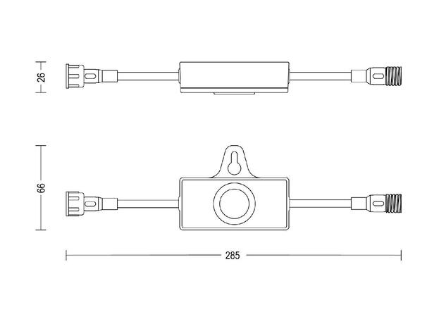 Philips GardenLink D2D senzor IP44, černé