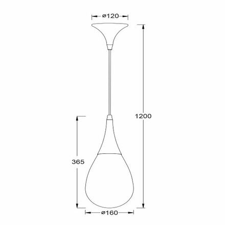 ACA Lighting Avantgarde závěsné svítidlo OD53421BK