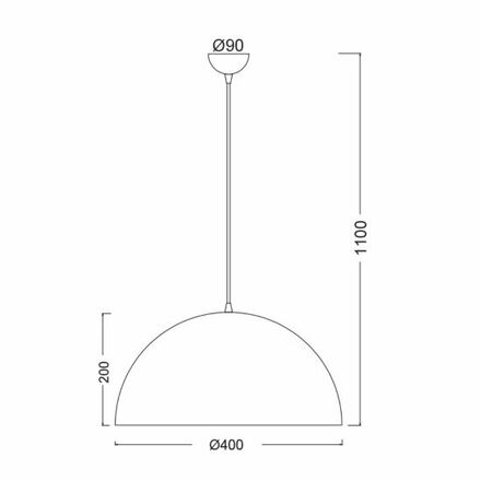 ACA Lighting Style závěsné svítidlo OD5391MW