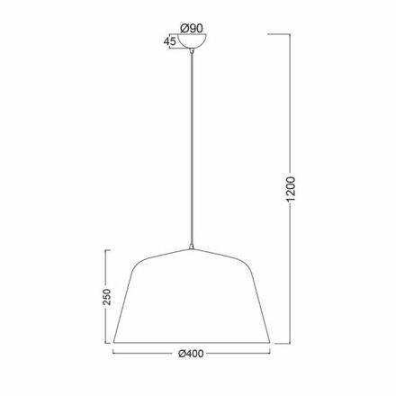 ACA Lighting Prim závěsné svítidlo OD8072GY