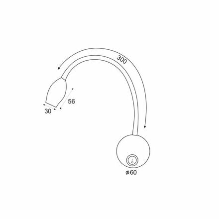 ACA Lighting Wall&Ceiling nástěnné svítidlo SF126BLED340G