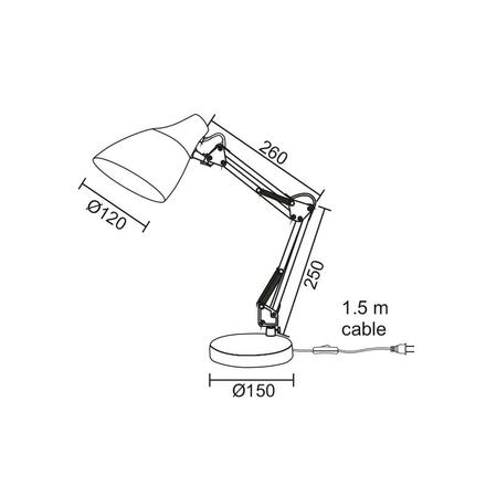 ACA Lighting Office stolní svítidlo 2918PK