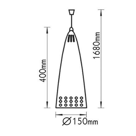 ACA Lighting závěsné svítidlo XF15 AC.3XF15