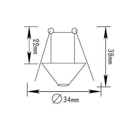 ACA Lighting bodové svítidlo zapuštěné pro G4 zlatá BS3153AGM