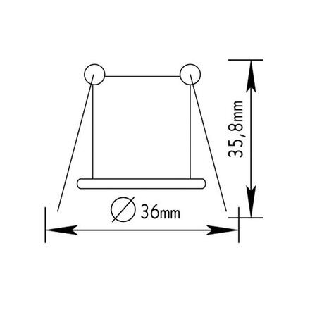 ACA Lighting bodové svítidlo zapuštěné pro G4 zlatá BS3153NG