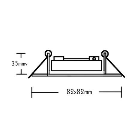 ACA Lighting bodové svítidlo zapuštěné No3167 MR16 broušený nikl BS3167NM