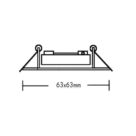 ACA Lighting bodové svítidlo zapuštěné 3262 MR11 šedá BS3262EGMR11