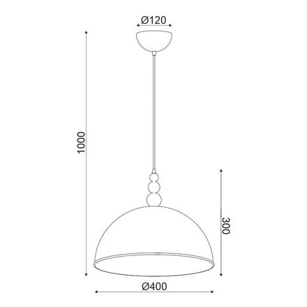 ACA Lighting Decor závěsné svítidlo DCR171183P