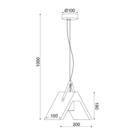 ACA Lighting Decor závěsné svítidlo DCR171191P