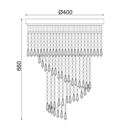 ACA Lighting Crystal stropní svítidlo DLA12227