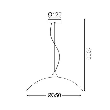 ACA Lighting Prim závěsné svítidlo DLA321C1