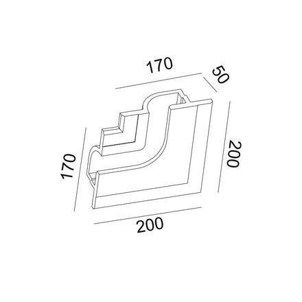 ACA Lighting Gypsum zapuštěné sádrové svítidlo G8018RW