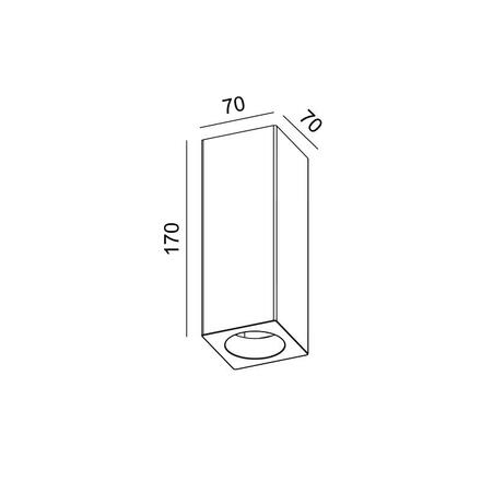 ACA Lighting Gypsum stropní sádrové svítidlo G95201C