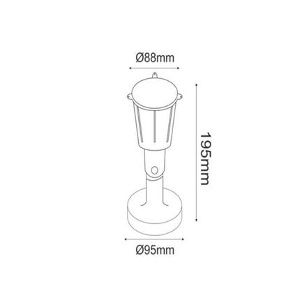 ACA Lighting šedé bodové svítidlo LIGHT230V IP54 GU10 KERTGU10G