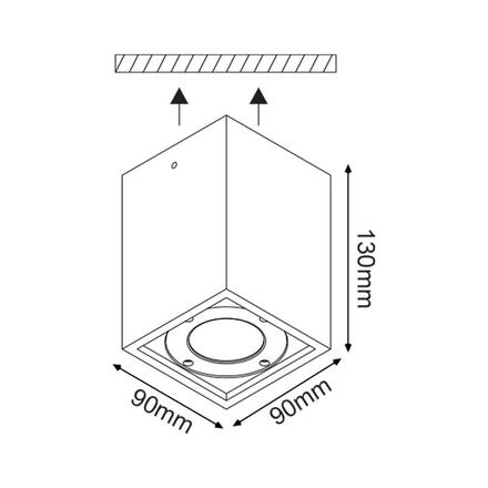 ACA Lighting Garden stropní venkovní svítidlo MK163130SB