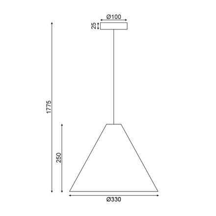 ACA Lighting závěsné svítidlo 1X E27 přírodní dřevo D33XH180CM NAIROBI MQ18P133NW