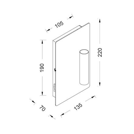 ACA Lighting Wall&Ceiling nástěnné svítidlo MXB150021A