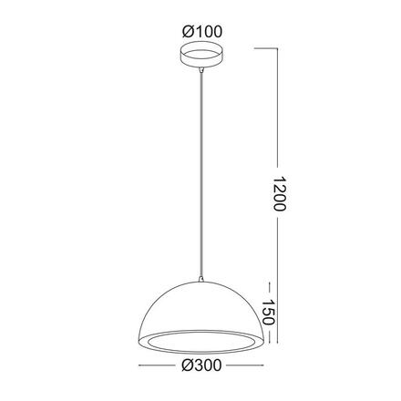 ACA Lighting Avantgarde závěsné svítidlo OD8064