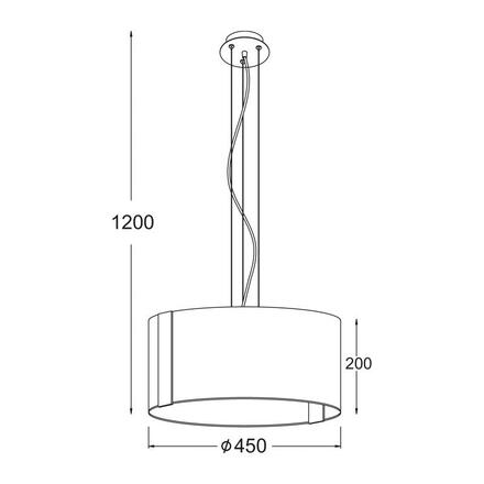 ACA Lighting Avantgarde závěsné svítidlo OYD10087ASP3