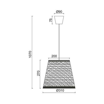 ACA Lighting Prim závěsné svítidlo SU04PWH