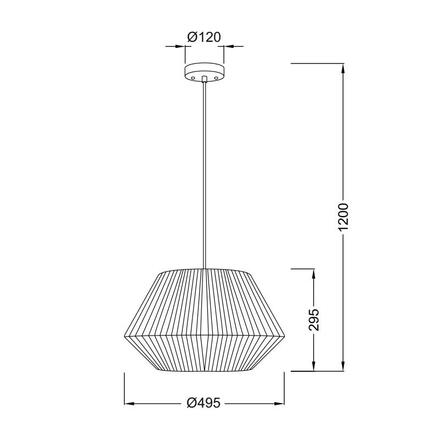 ACA Lighting Prim závěsné svítidlo V36320