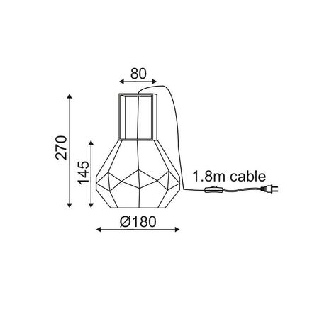 ACA stolní lampa V371481TC