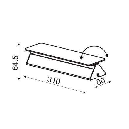 ACA Lighting Wall&Ceiling LED nástěnné svítidlo ZD806410LEDBK