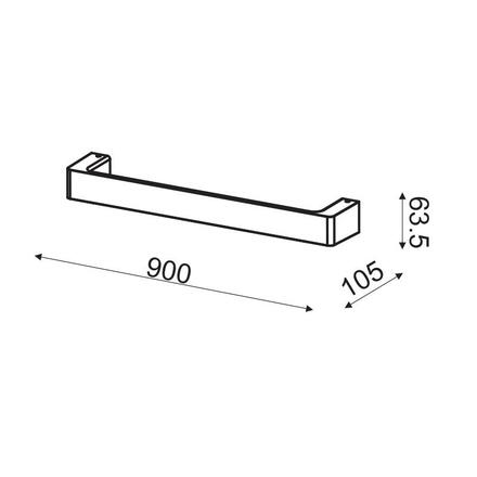 ACA Lighting Wall&Ceiling nástěnné svítidlo ZD810418LEDBK