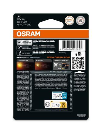 OSRAM LED W21/5W LEDriving SL Amber 12V blistr 2ks 7515DYP-2BL