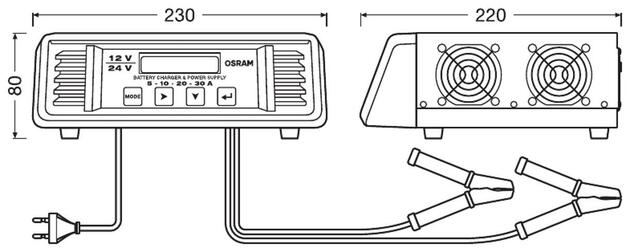 OSRAM BATTERYcharge PRO nabíječka autobaterie 30A OSCP3024